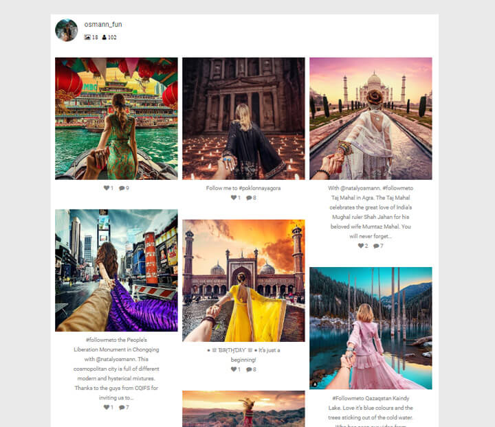Social Slider Widget