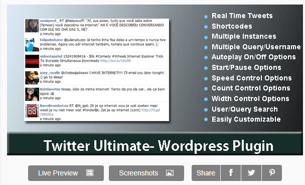 Twitter Ultimate WordPress Plugin
